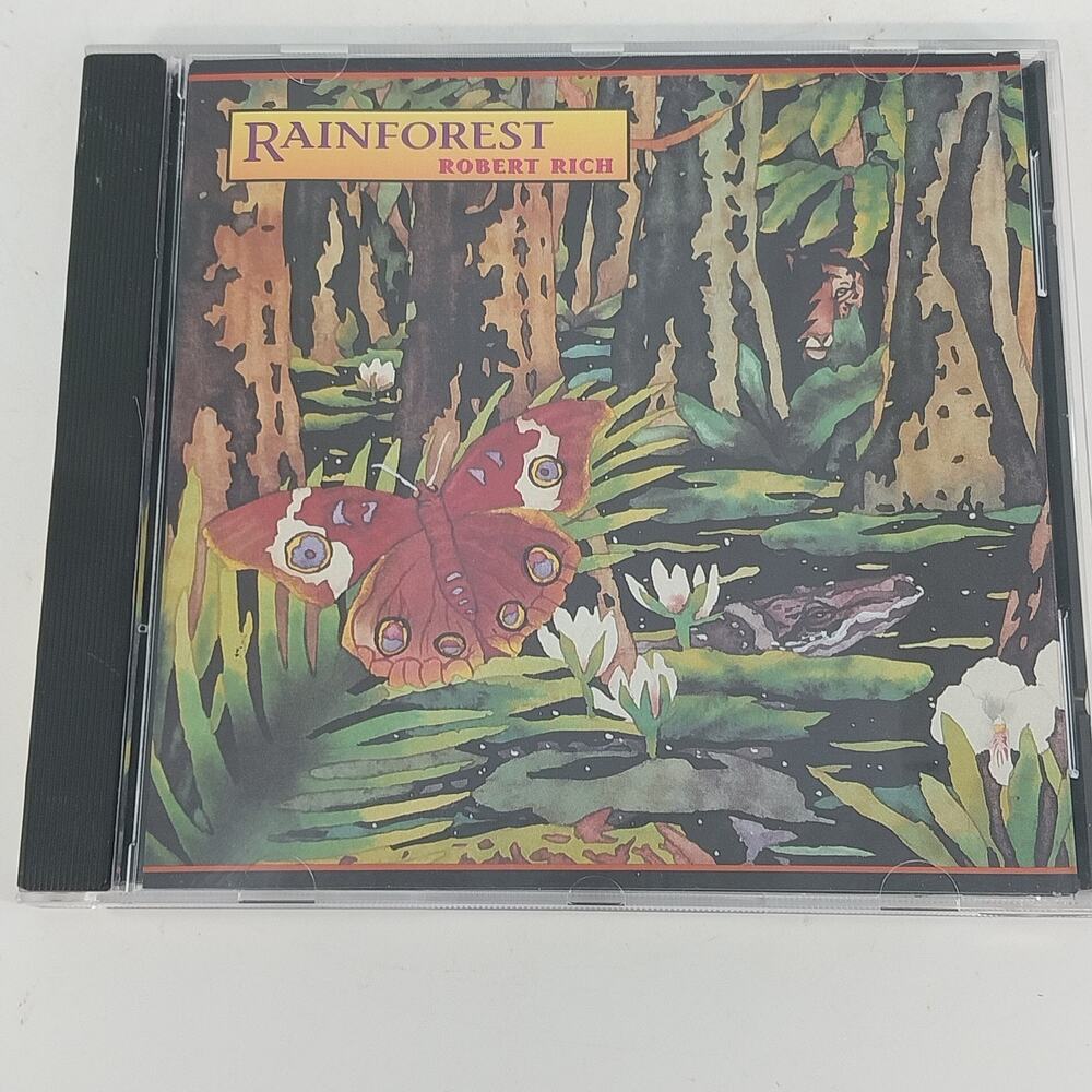 Robert Rich Rainforest CD 1989 Hearts Of Space Ambient New Age USA Vintage